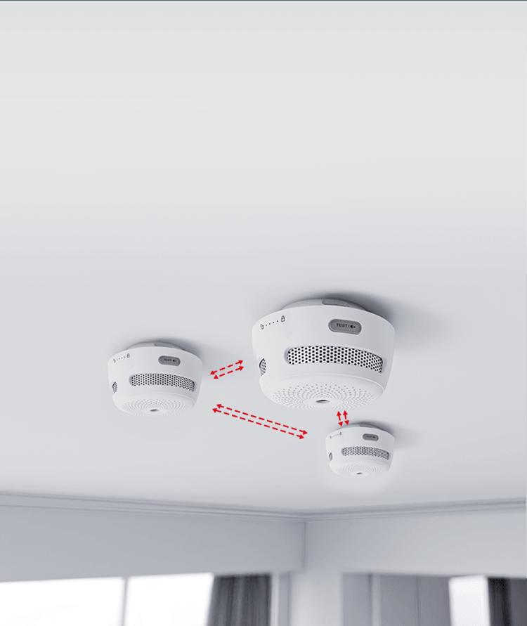 Detectores de humo inalámbricos interconectados
